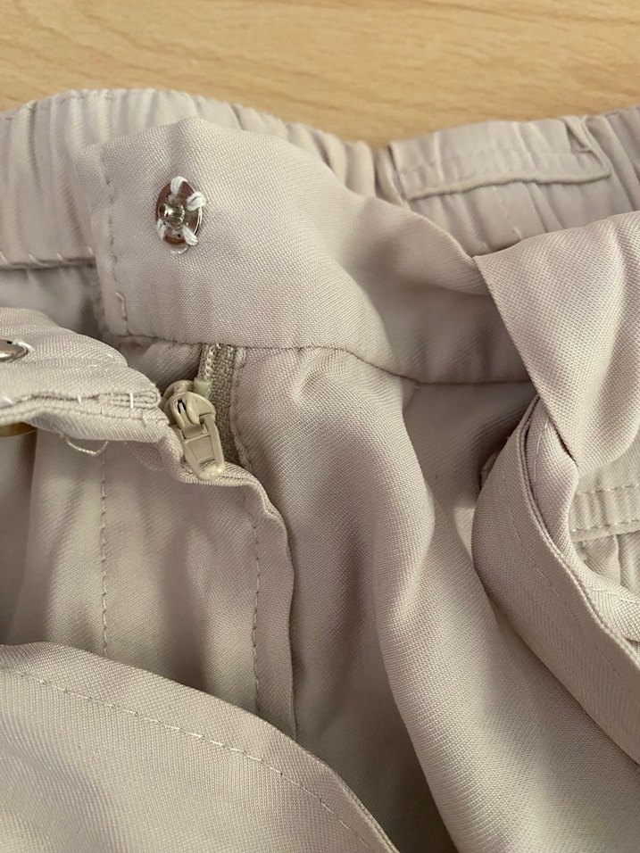 Mango Bej Kemerli Yüksek Bel Mini Şort - Görsel 3