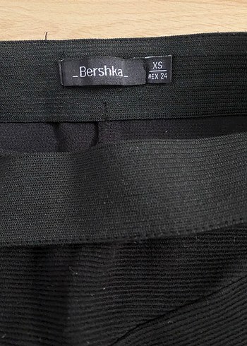 Bershka Kadın Siyah  Mini Etek - Görsel 4
