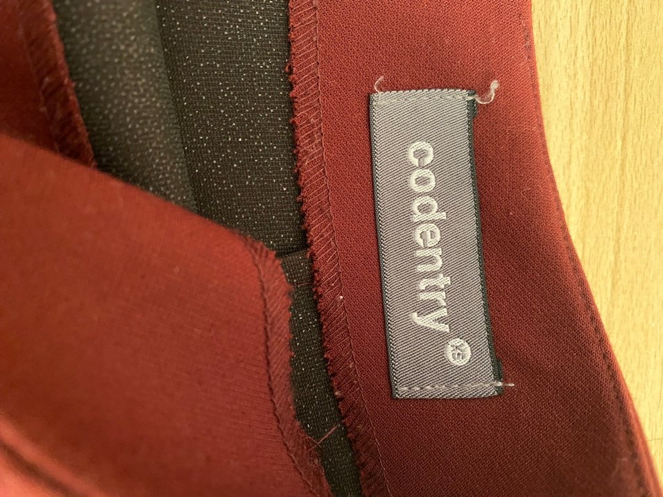 Codentry(Adil Işık) Bordo Fermuarlı Mini Etek - Görsel 4