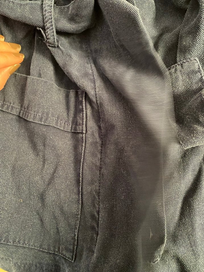 Lacivert Kemerli Mini  Şort - Görsel 3