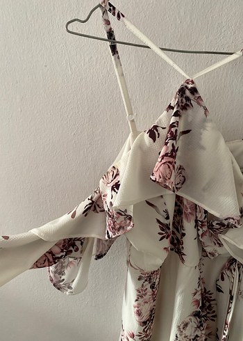 Çiçekli Beyaz Mini Tulup - Görsel 3