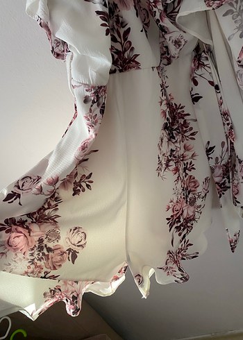 Çiçekli Beyaz Mini Tulup - Görsel 4