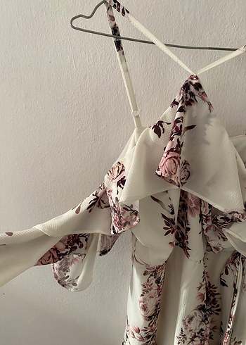 Çiçekli Beyaz Mini Tulup - Görsel 6