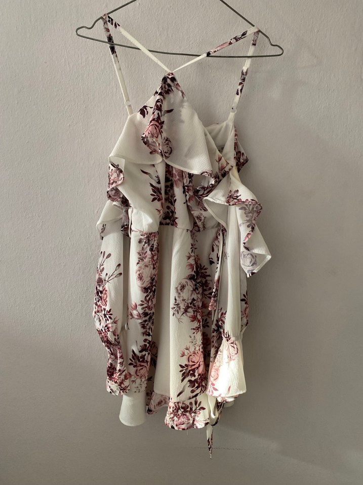 Çiçekli Beyaz Mini Tulup - Görsel 2