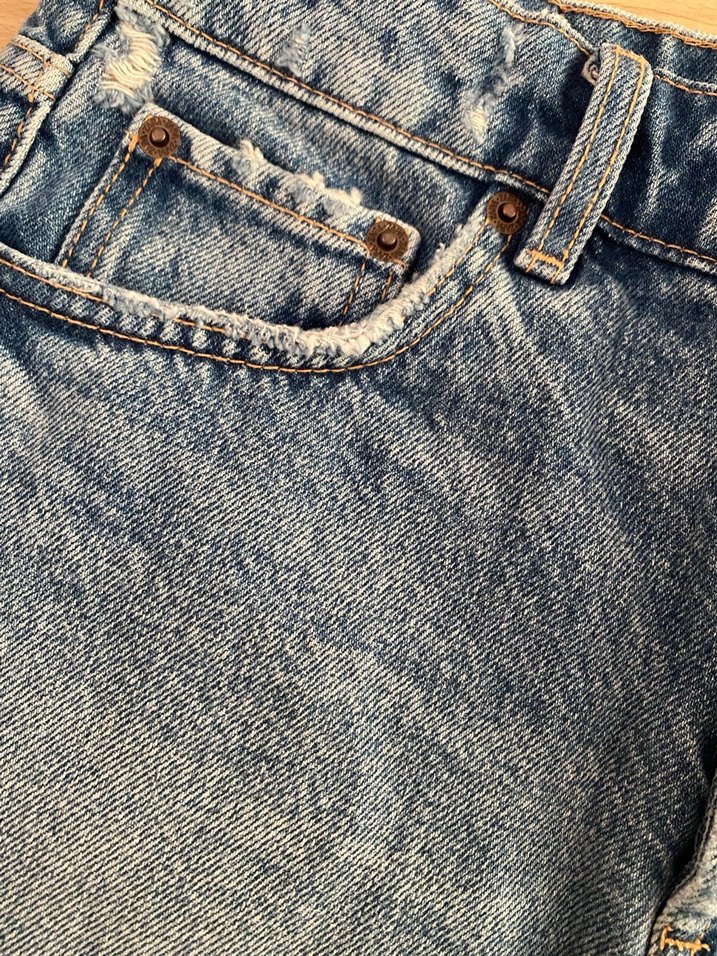 Zara Kadın Yüksek Bel Kot Şort - Görsel 4