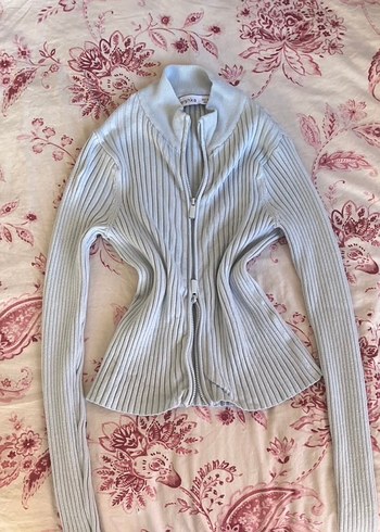 Bershka Bebe Mavisi Hırka - Görsel 3