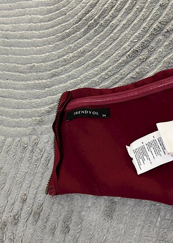 Bordo Drapeli Kadın Büstiyer - Görsel 4