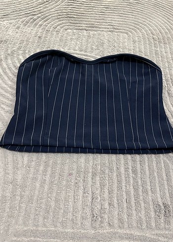 Kadın Çizgili Straplez Büstiyer - Görsel 2