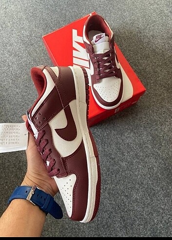 38 Beden bordo Renk Nike dunk spor ayakkabı