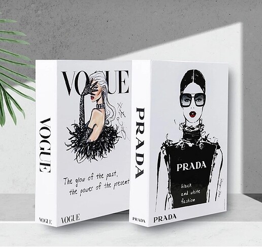 2 li dekoratif kitap kutu
