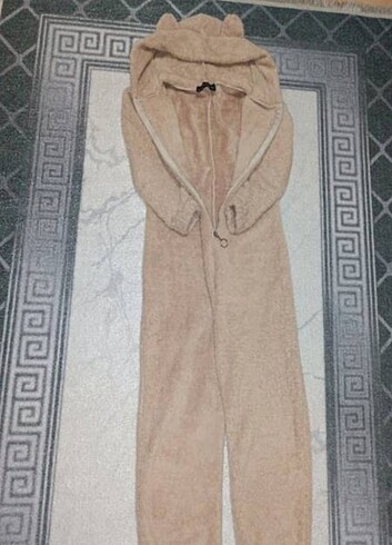 Uzun Kollu Kulak Detaylı Peluş Uyku Tulumu - Görsel 7