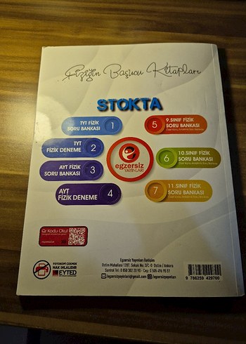 Beden AYT Fizik Denemeleri Kitabı 24x14 Egzersiz