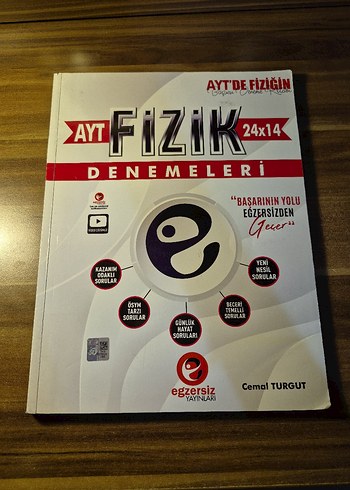 AYT Fizik Denemeleri Kitabı 24x14 Egzersiz