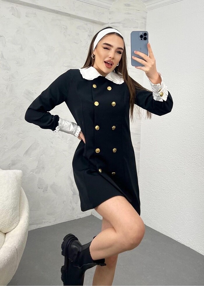 Zara gömlek elbise - Görsel 2