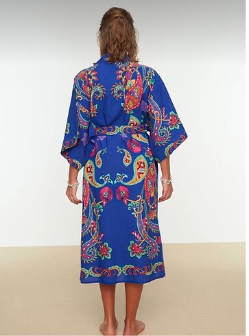 Etnik desenli kimono - Görsel 3