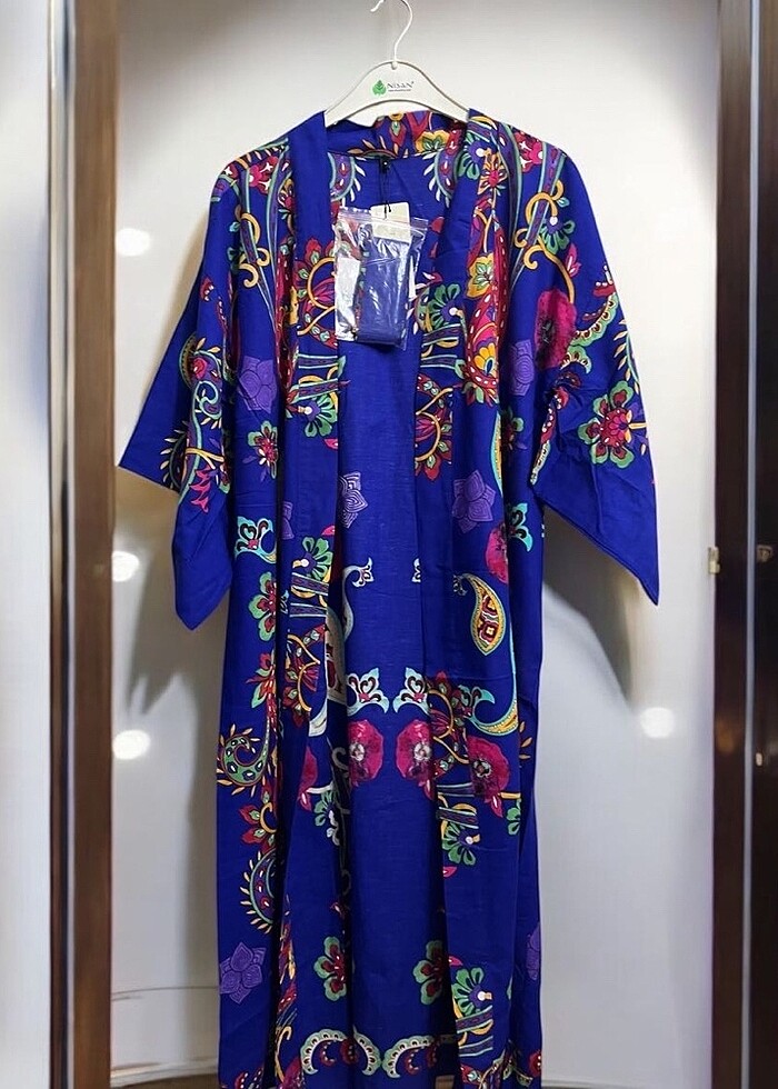 Etnik desenli kimono - Görsel 5