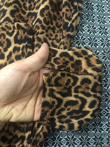 m Beden Zara leopar pantolon