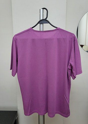 Mor pembe Arası Bir Renk Kısa Kollu Kadın Tişört - Görsel 3