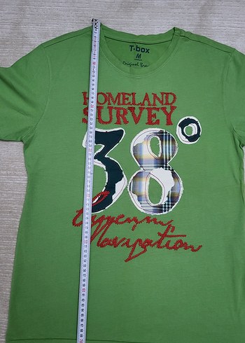 TBox Marka Yeşil Baskılı Erkek Tişört - Görsel 5