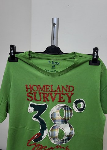 TBox Marka Yeşil Baskılı Erkek Tişört - Görsel 2