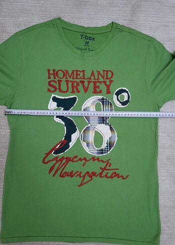 TBox Marka Yeşil Baskılı Erkek Tişört - Görsel 6