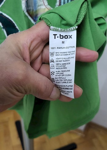 TBox Marka Yeşil Baskılı Erkek Tişört - Görsel 4