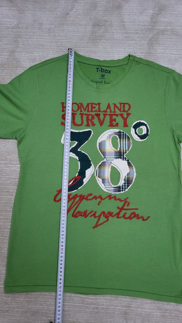 TBox Marka Yeşil Baskılı Erkek Tişört - Görsel 5