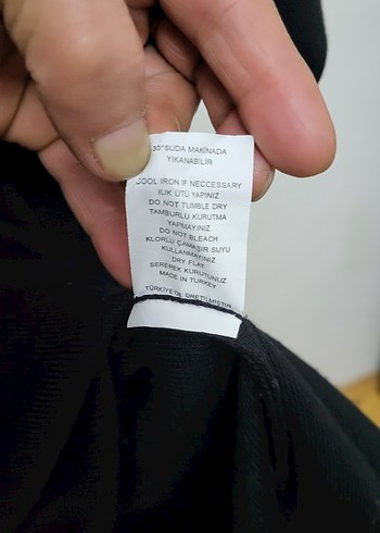 Kadın Siyah Triko Kısa Kollu Tişört - Görsel 7