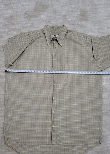 Yeşil Kısa Kollu Düğmeli Erkek Gömlek - Görsel 8