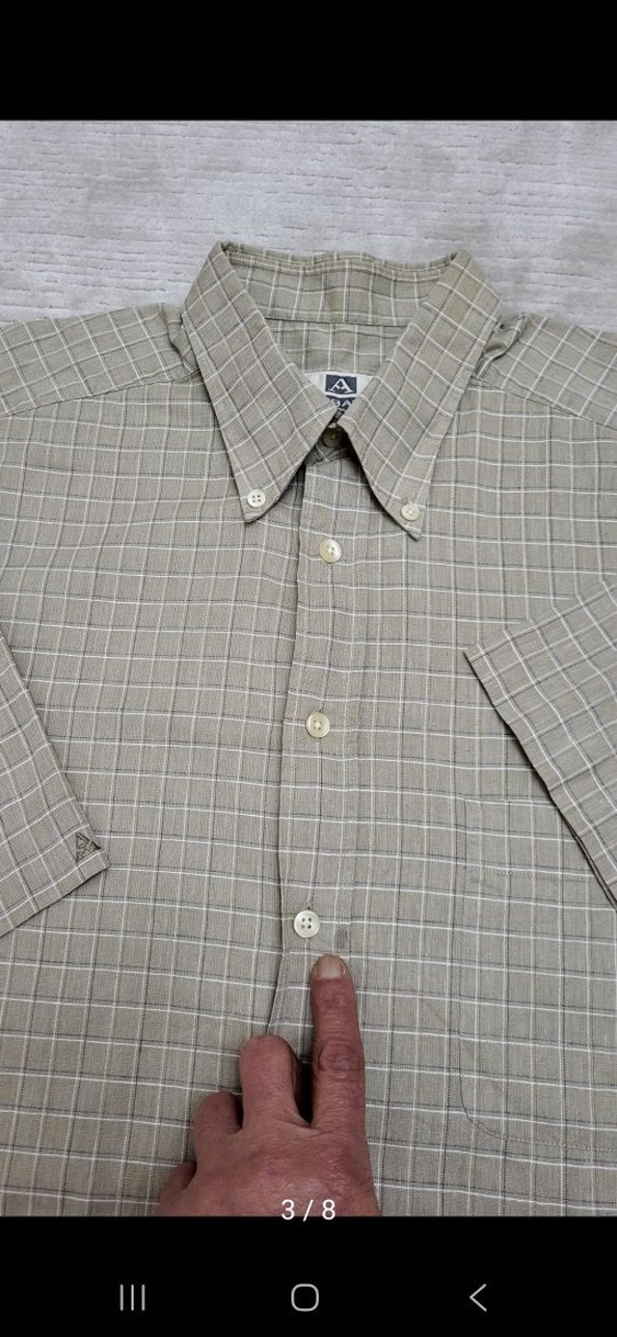 Yeşil Kısa Kollu Düğmeli Erkek Gömlek - Görsel 5