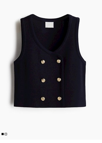 H&M Kruvaze Kolsuz Yelek