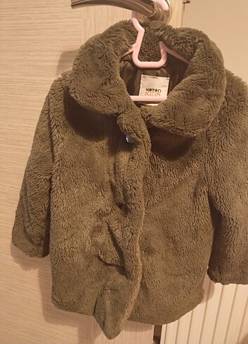 Kız çocuk peluş mont
