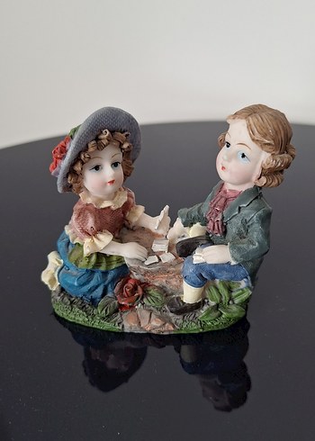 Çocuk Figürlü Renkli Dekoratif Biblo - Görsel 2