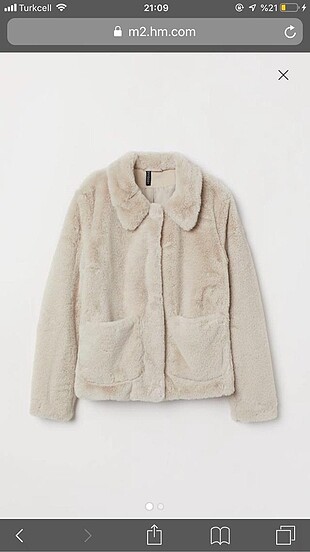 H&M peluş kürk