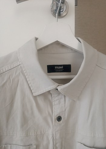 Erkek Gri Keten Uzun Kollu Gömlek - Görsel 3