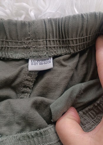 Kız çocuk Haki Rahat Kesim Sokak Pantolonu - Görsel 5