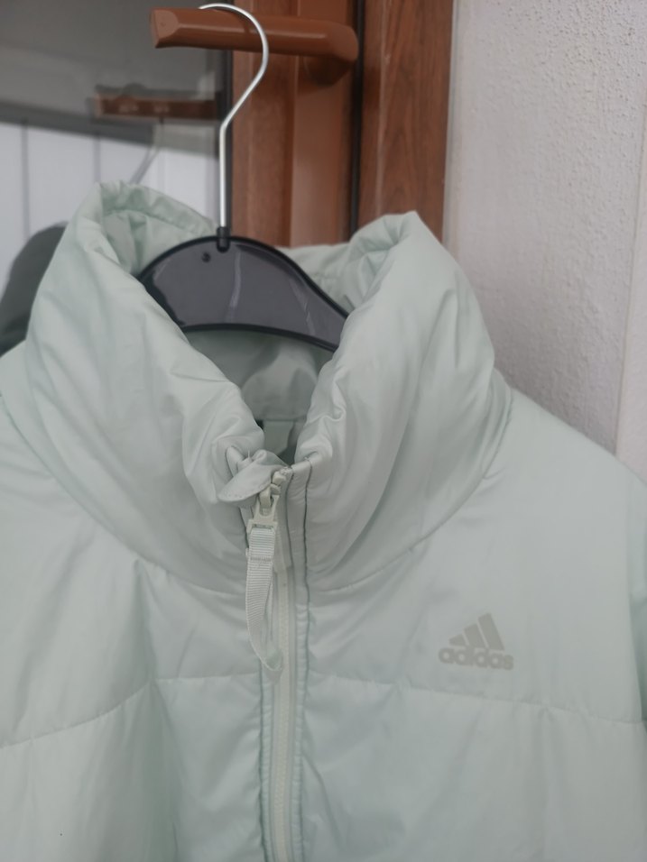 Gri Kısa Fermuarlı Kadın Kışlık Mont - Görsel 5