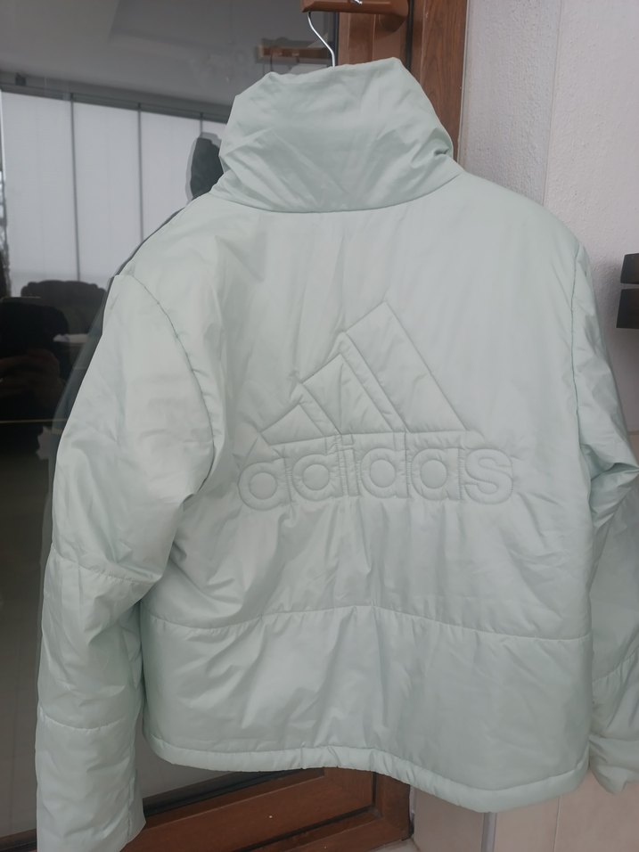 Gri Kısa Fermuarlı Kadın Kışlık Mont - Görsel 2