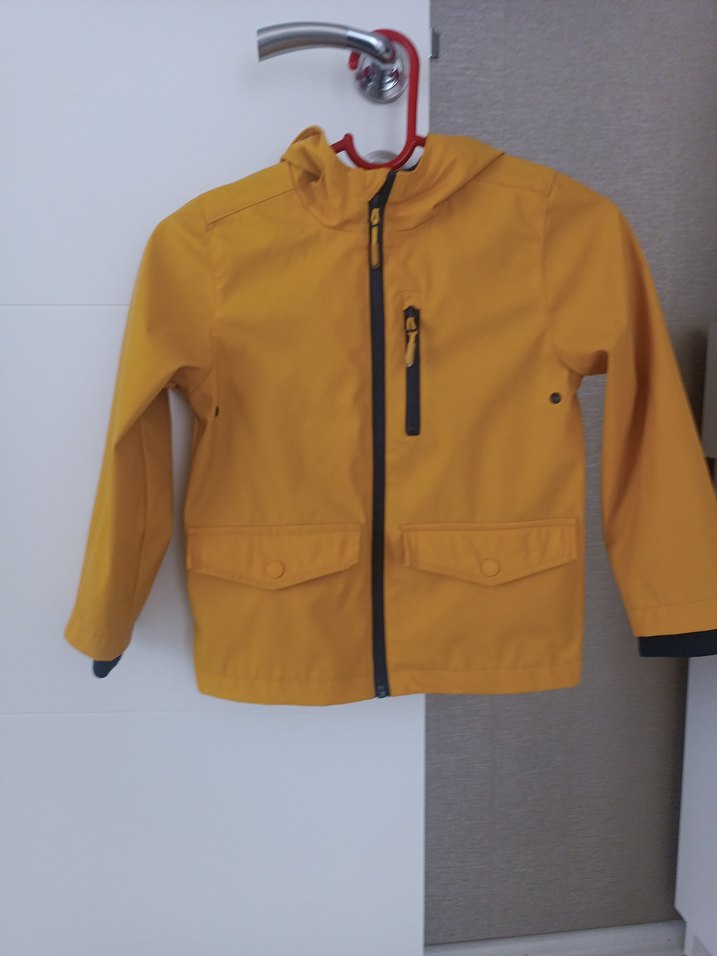 Erkek Çocuk Sarı Fermuarlı Yağmurluk - Görsel 2