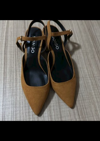 Süet Tokalı Stiletto Kadın Ayakkabı - Görsel 5