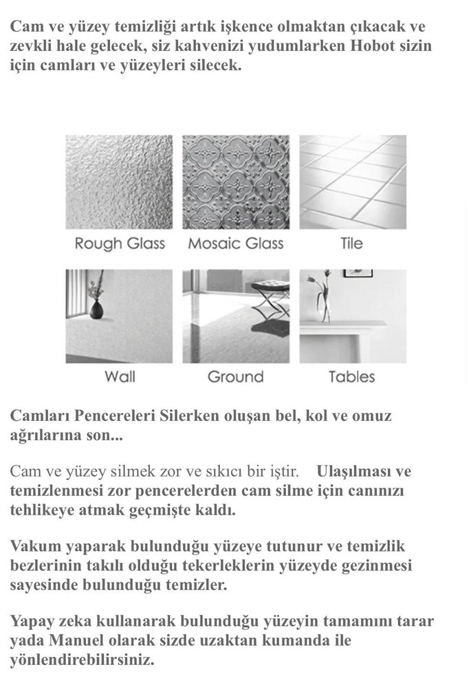 Cam Silme Robotu hobot - Görsel 3