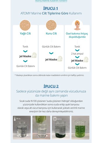  Beden Renk Atomy Marine Jel Maske Seti