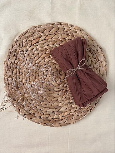 Piliseli bambu eşarp Mooncorn (mocha)
