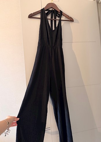 Siyah Sırtı Açık Tulum - Görsel 3