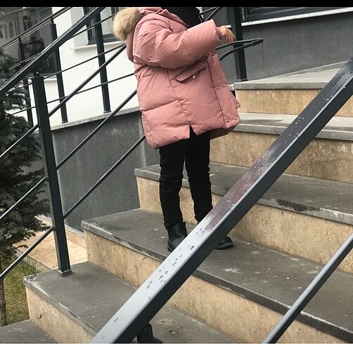 5 Yaş Beden pembe Renk Zara kız çocuk mont