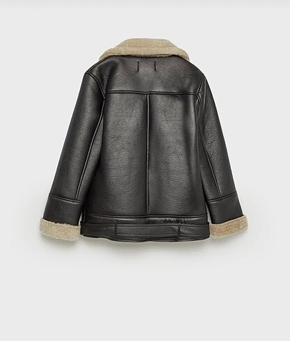 s Beden siyah Renk Stradivarius Suni Deri Biker Ceket