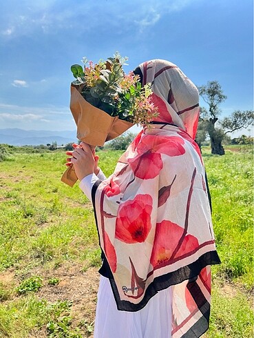 Bambu desenli şal