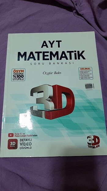 3D yayınları Ayt Matematik Soru Bankası