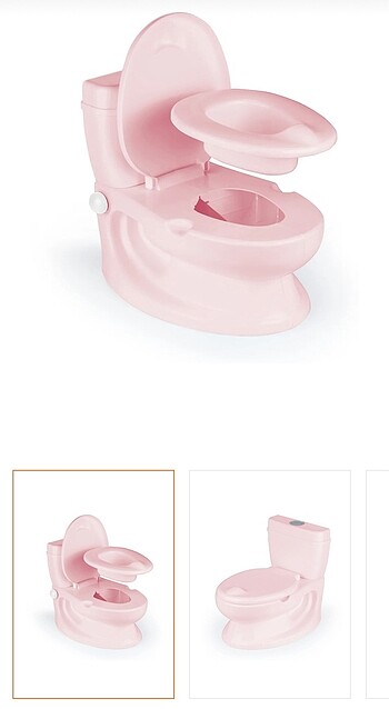 Sifon sesli peçetelikli pembe tuvalet