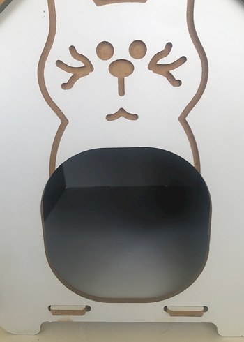 Beyaz ve Gri Kedi Evi - Görsel 5